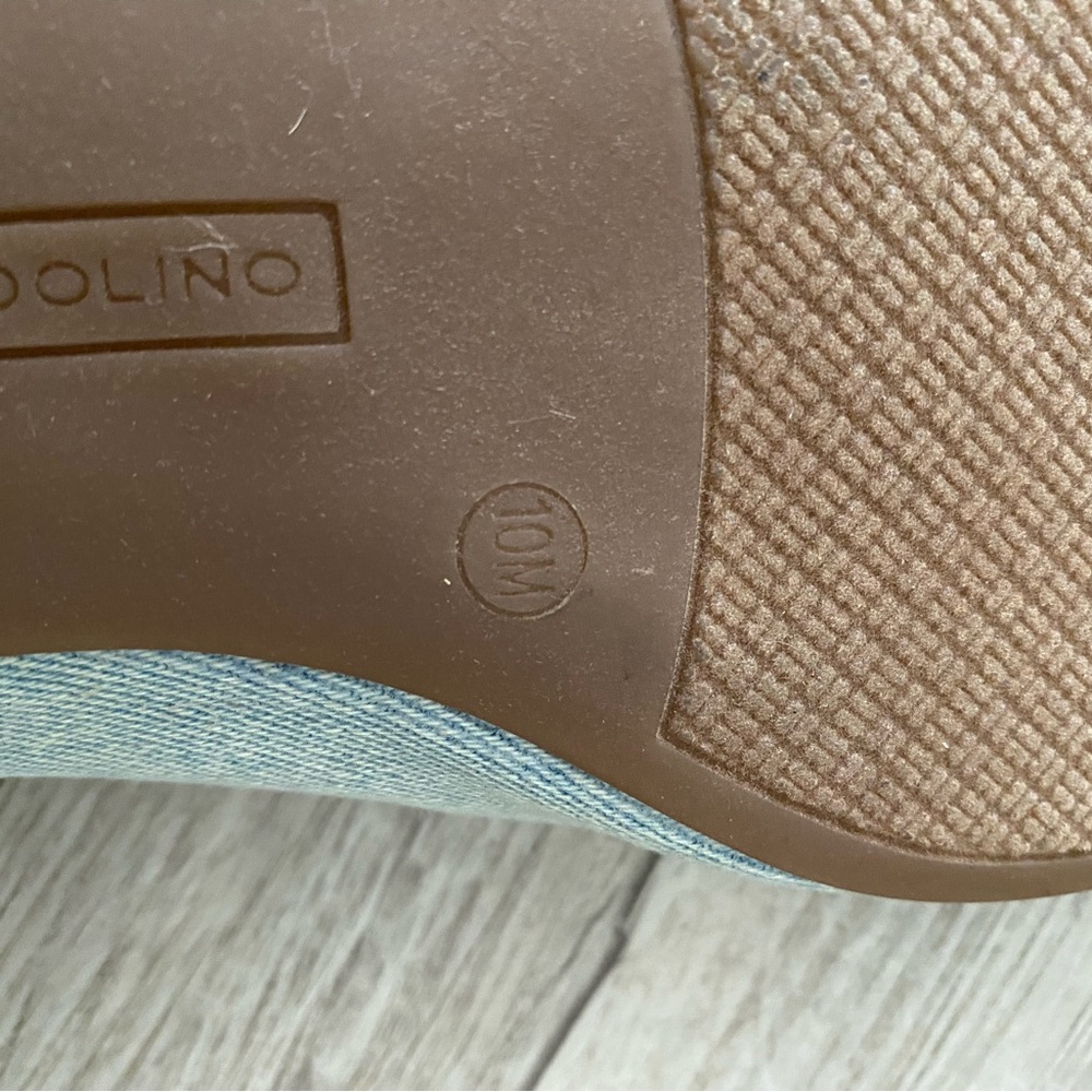 NWOT Bandolino Philly Mary Jane Ballet Flats Light Blue Denim Feminine - Size 10 - Picture 6 of 11